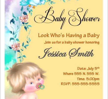 Baby Shower Flyer Template 06